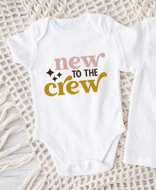 New to the crew Retro onesie