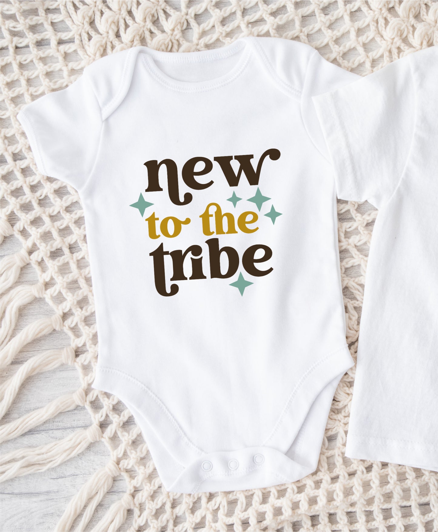 New to the tribe Retro onesie