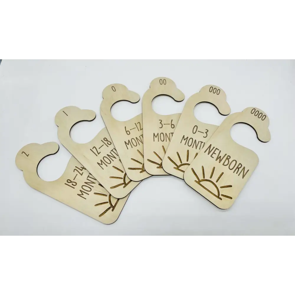 Nursery Wardrobe Dividers - Sun - Timber Tinkers
