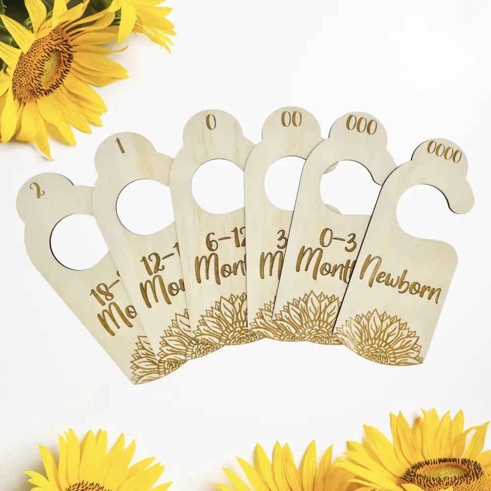 Nursery Wardrobe Dividers - Sunflower