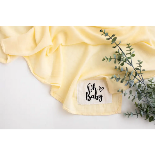 Oh Baby Cream Muslin Swaddle