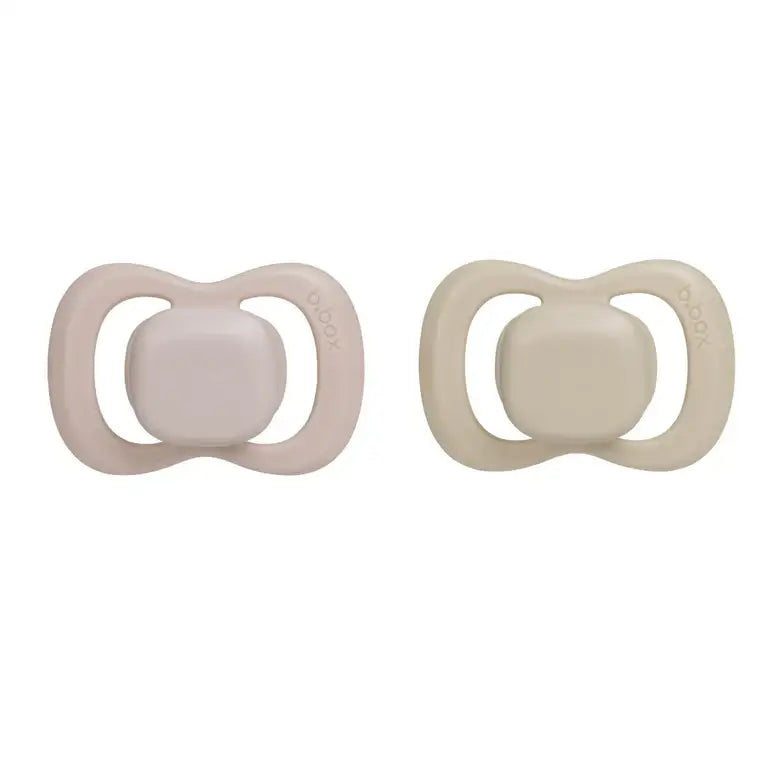 pacifier twin pack - blush + latte - Timber Tinkers