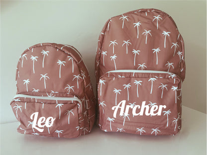 Personalised Kids Backpack - Palm Tree