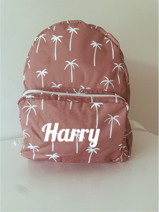 Personalised Kids Backpack - Palm Tree