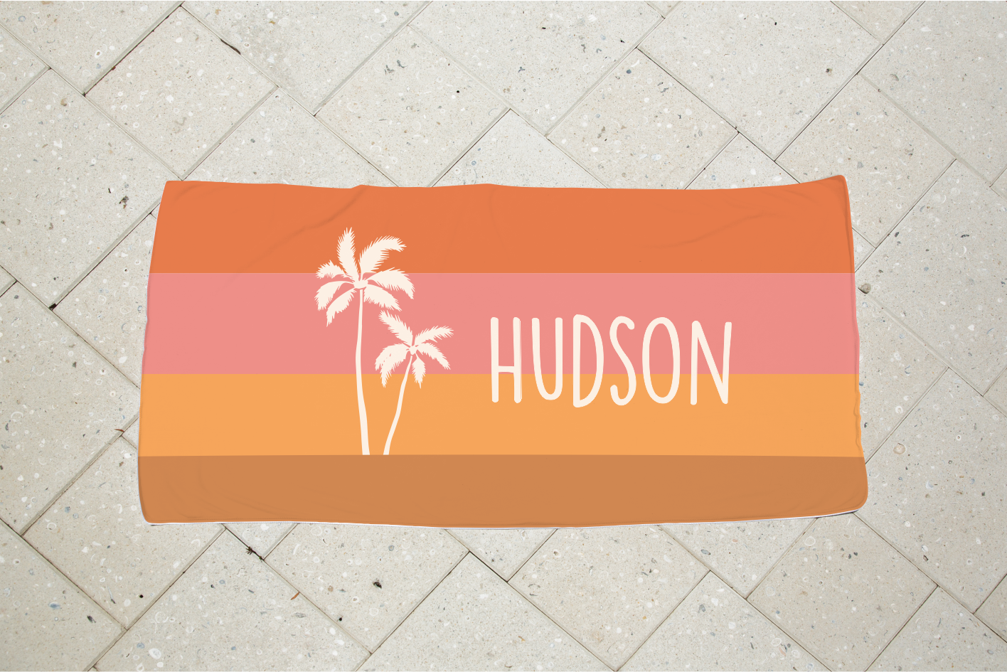 Personalised Kids Towel - Palms