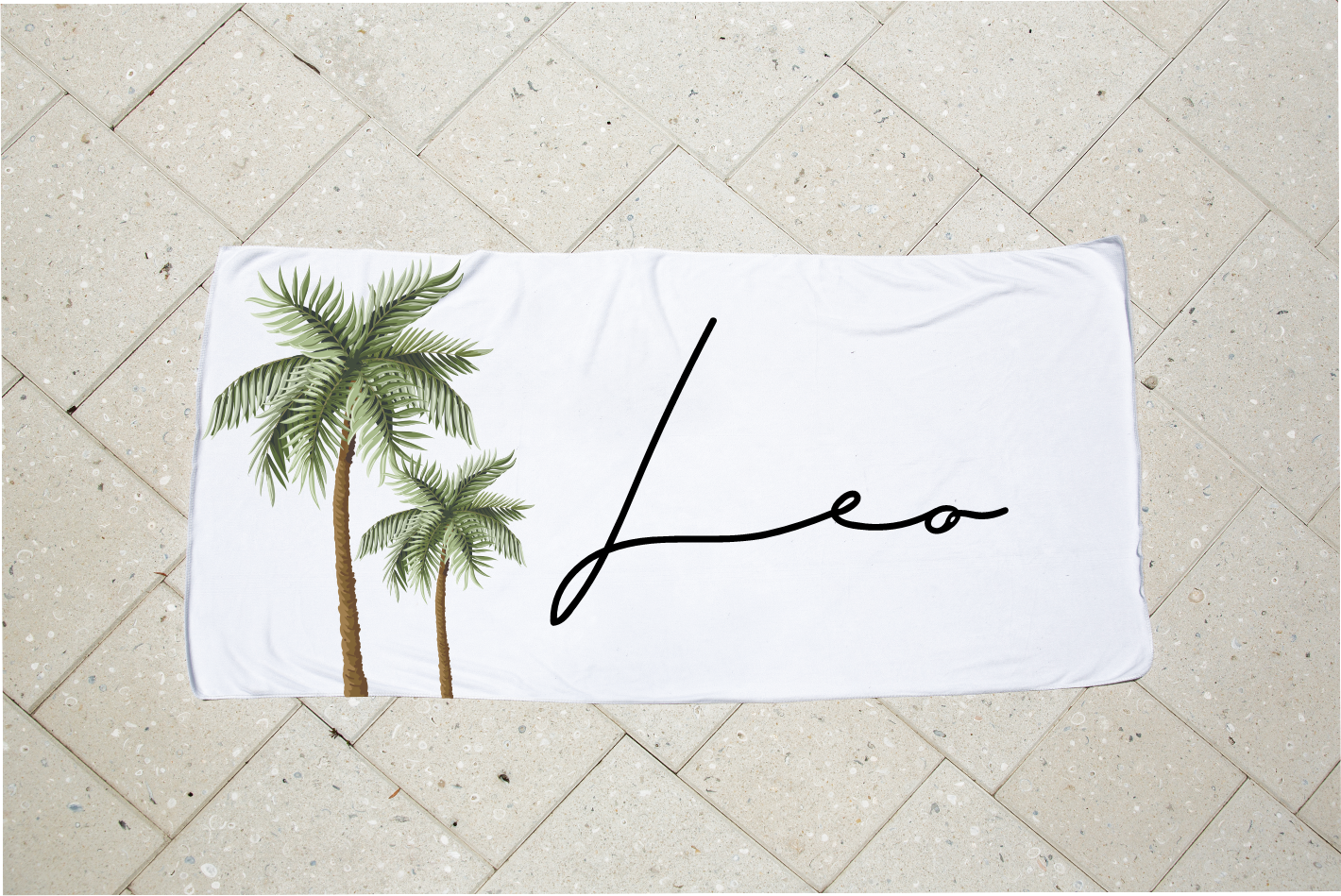 Personalised Kids Towel - Palm Tree