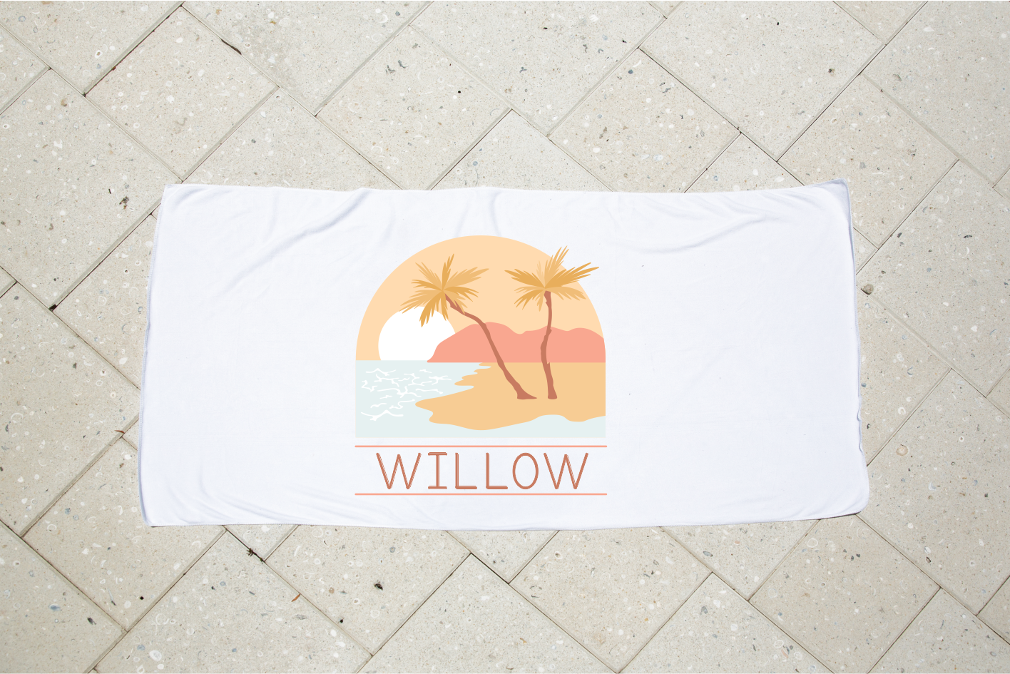 Personalised Kids Towel - Paradise