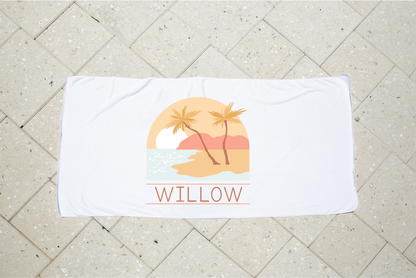 Personalised Kids Towel - Paradise