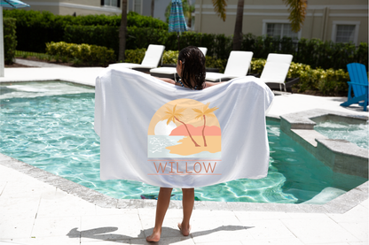 Personalised Kids Towel - Paradise