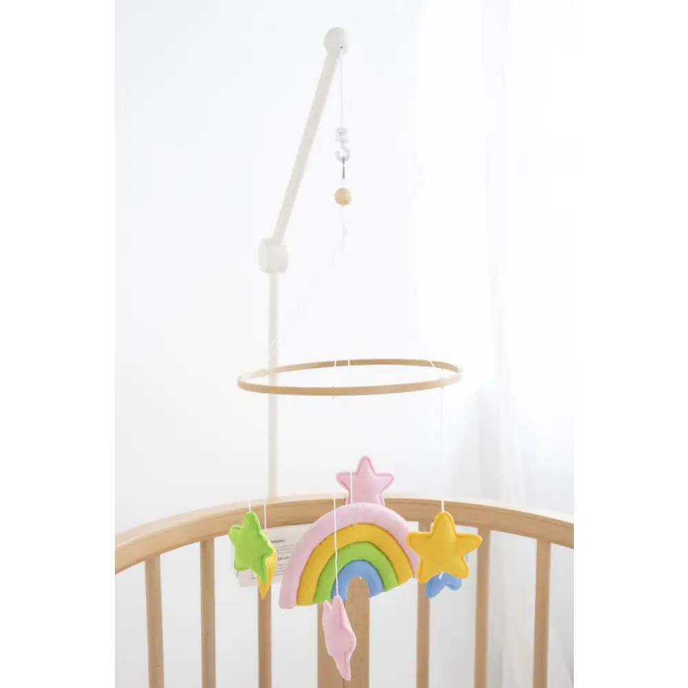Pastel Rainbow Nursery Mobile - Timber Tinkers