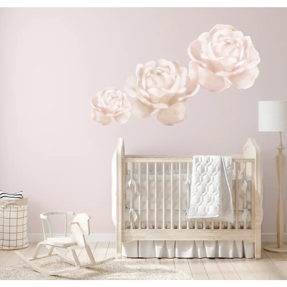 Pastel Rose Wall Decals - Timber Tinkers