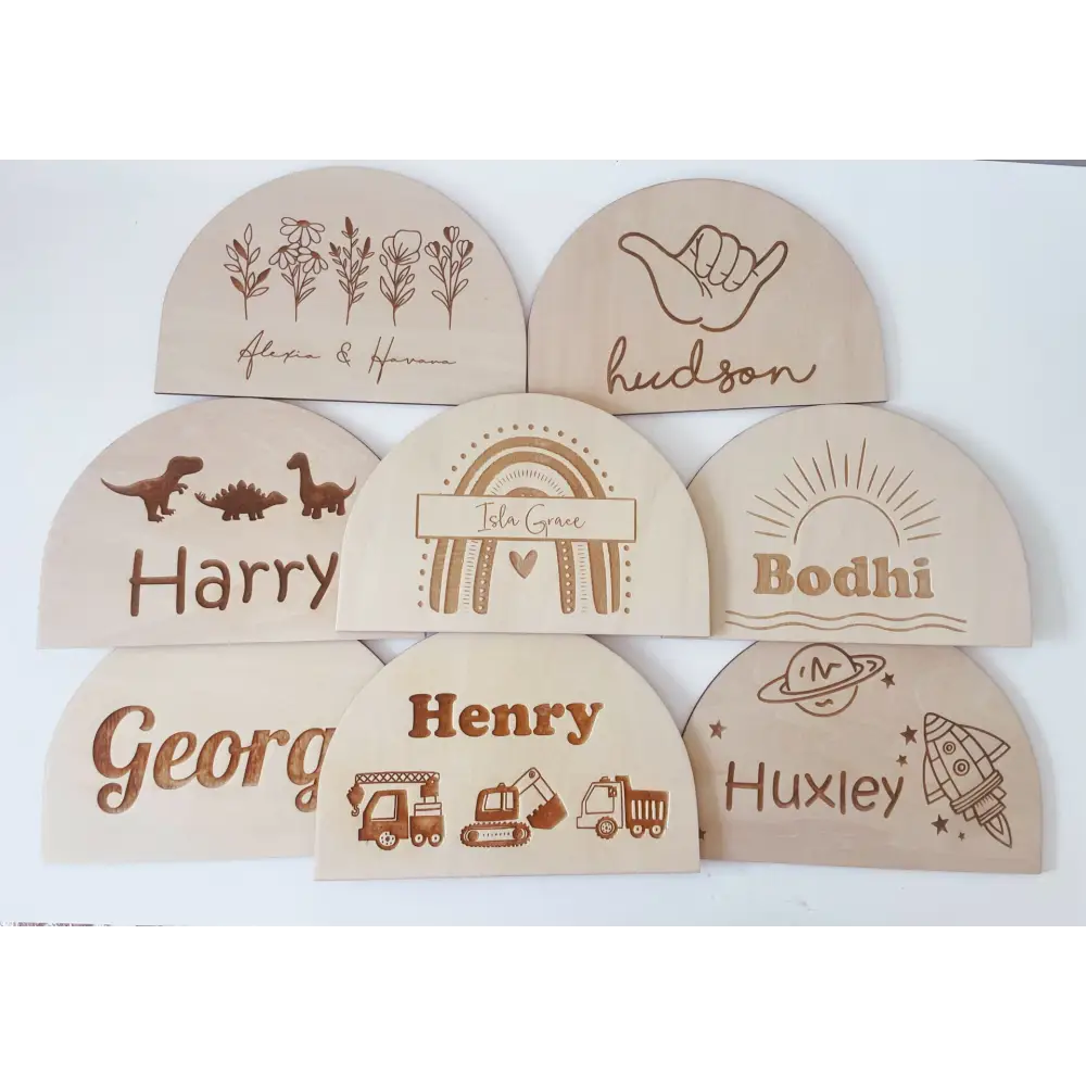 Personalised Arch Sign - Various Designs - Timber Tinkers