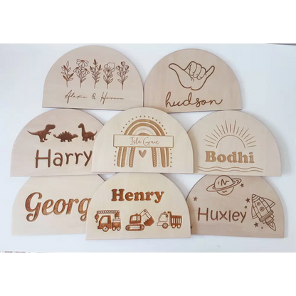 Personalised Arch Sign - Various Designs - Timber Tinkers