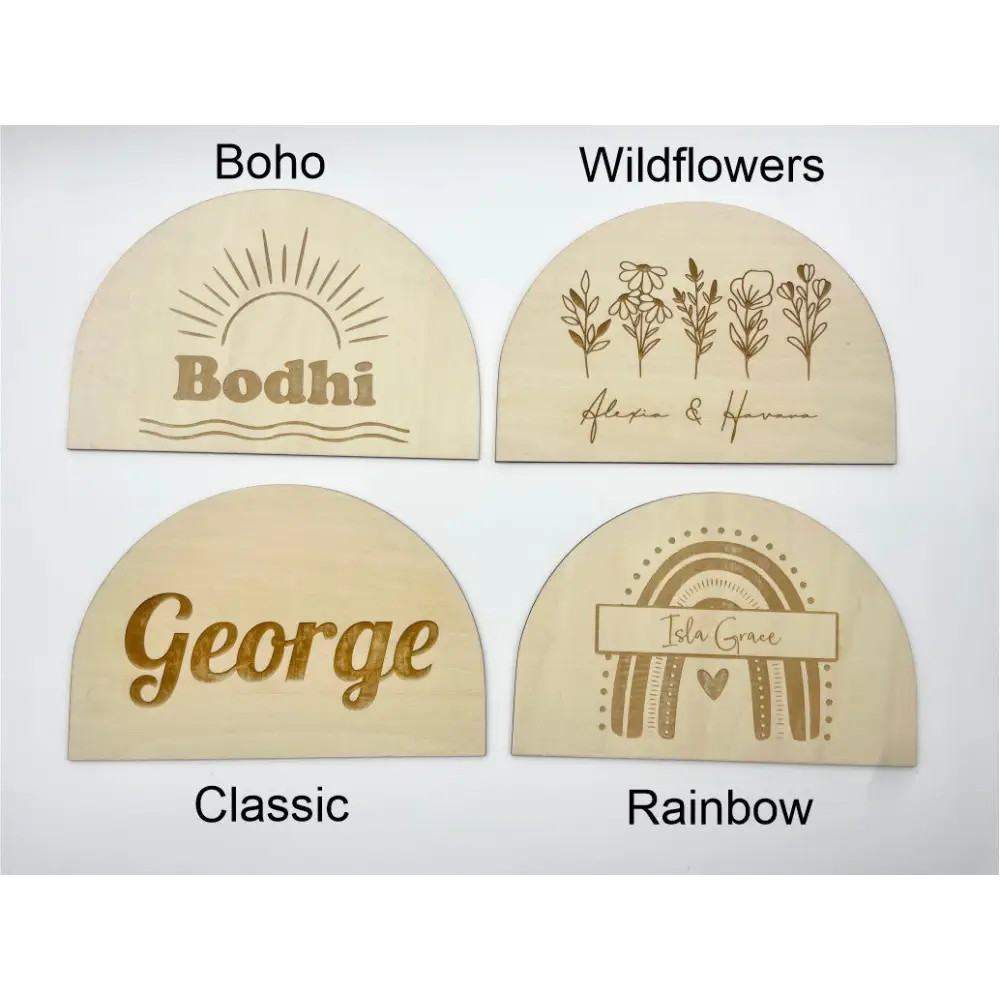 Personalised Arch Sign - Various Designs - Timber Tinkers