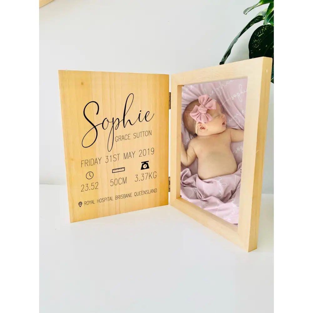 Personalised Baby Photo Frame