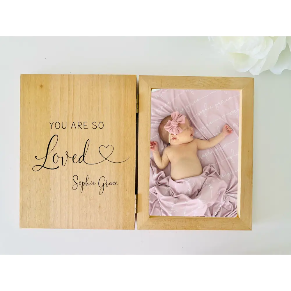 Personalised Baby Photo Frame - You are so loved