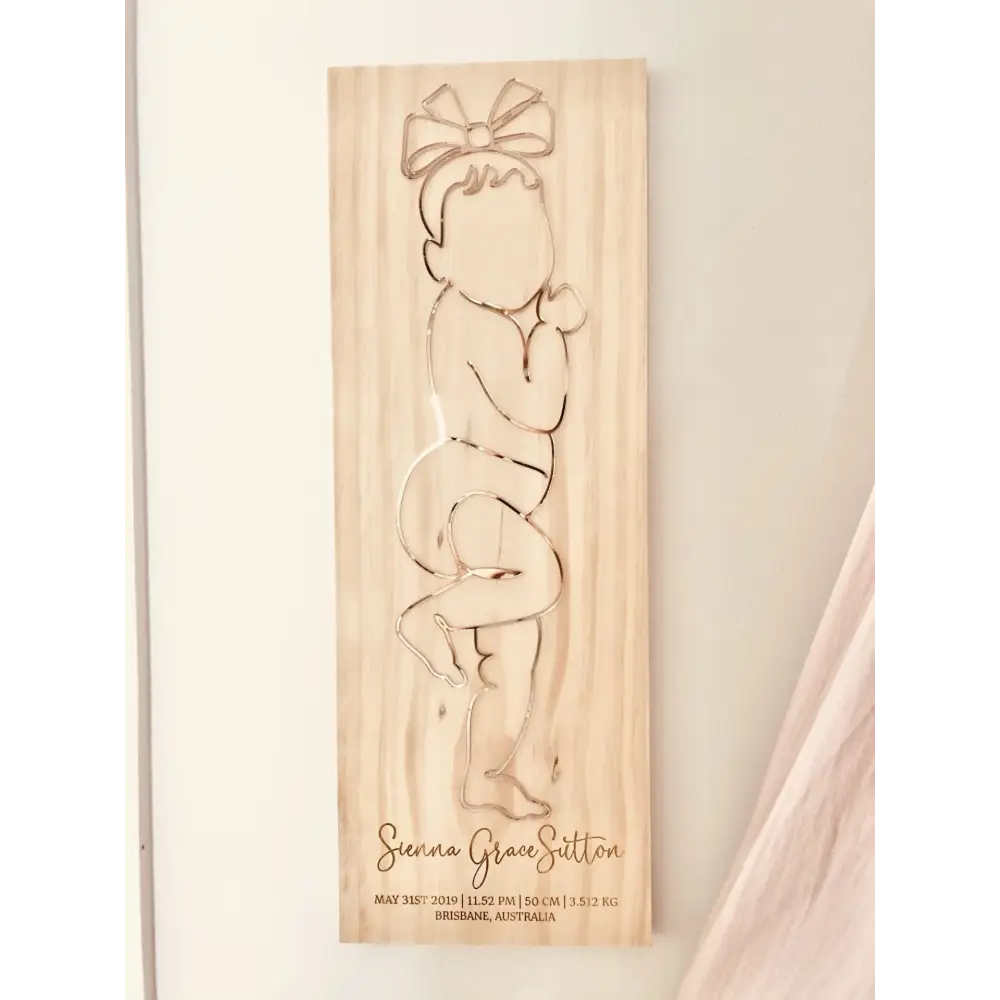 Personalised Birth Plaque