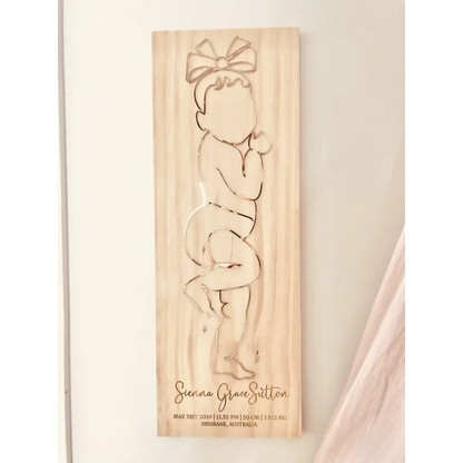 Personalised Birth Plaque