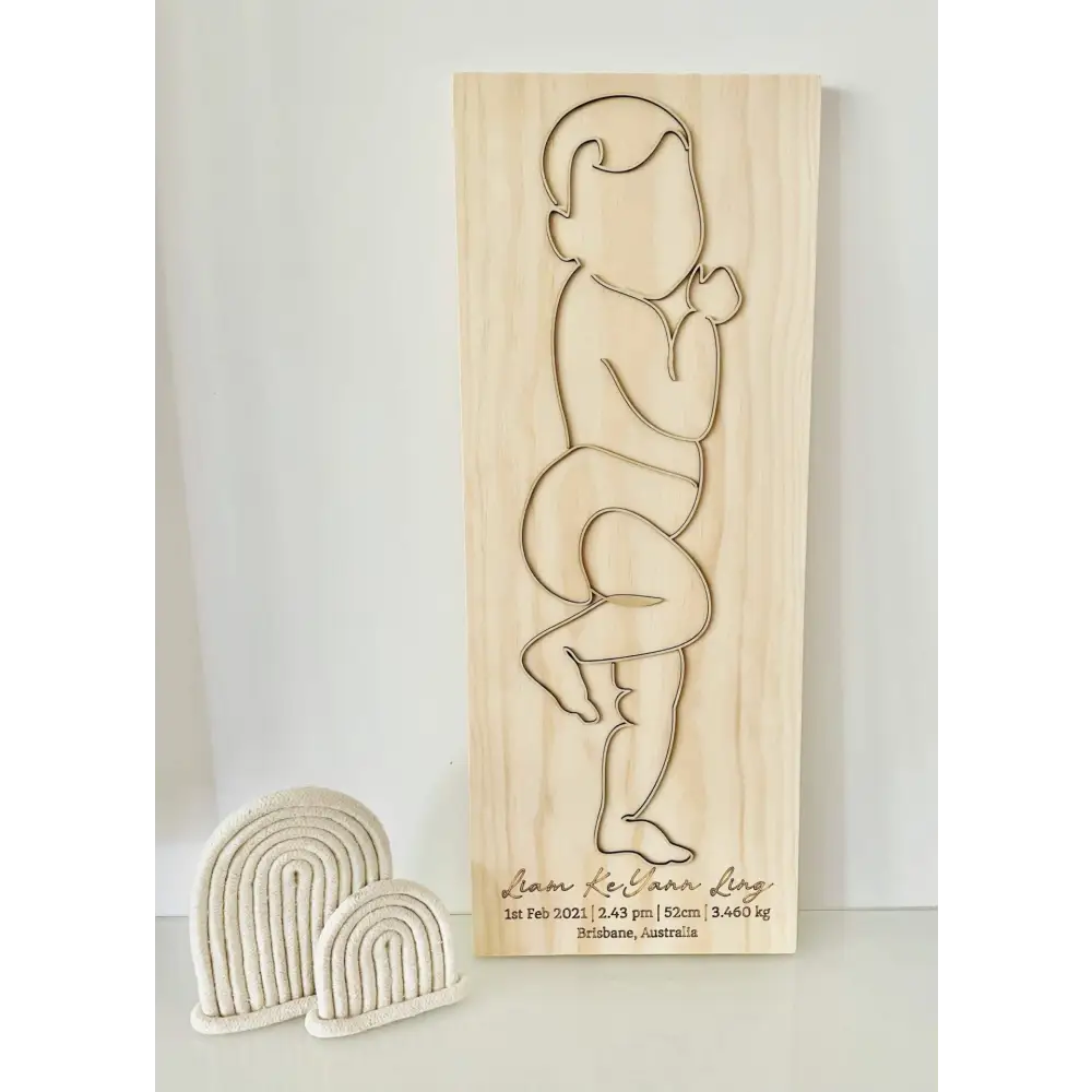 Personalised Birth Plaque