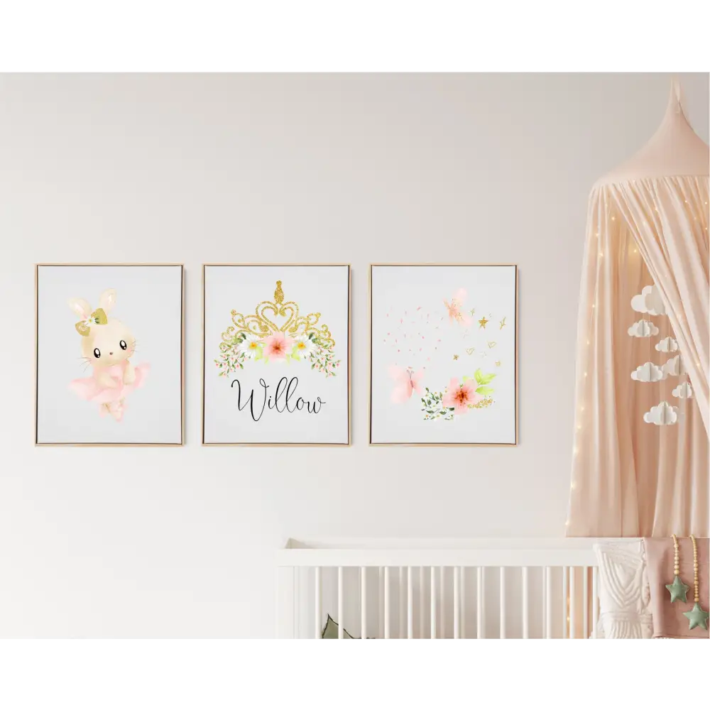 Personalised Dancer Wooden Canvas Print Set