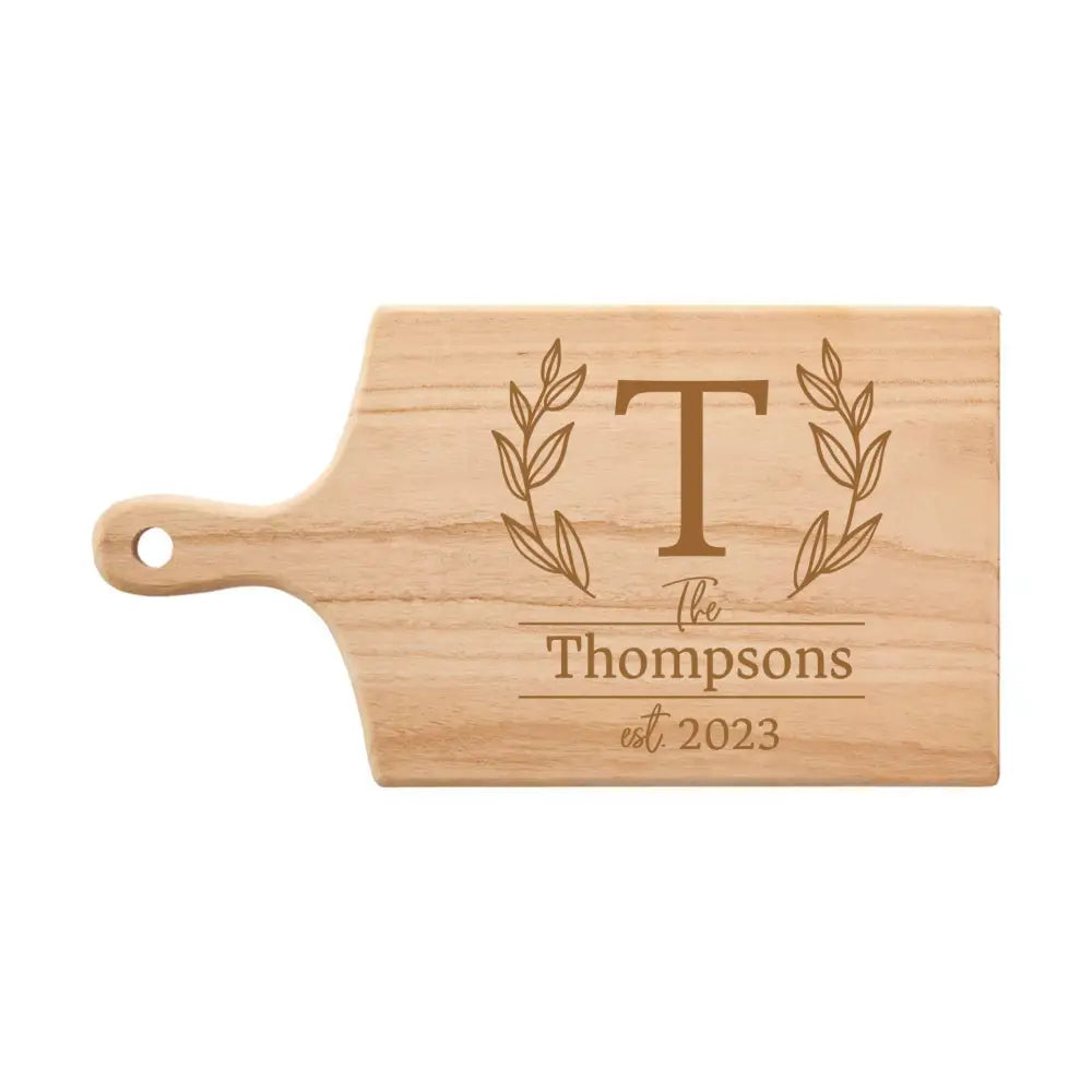 Personalised Family Name Monogram Serving Board - Timber Tinkers