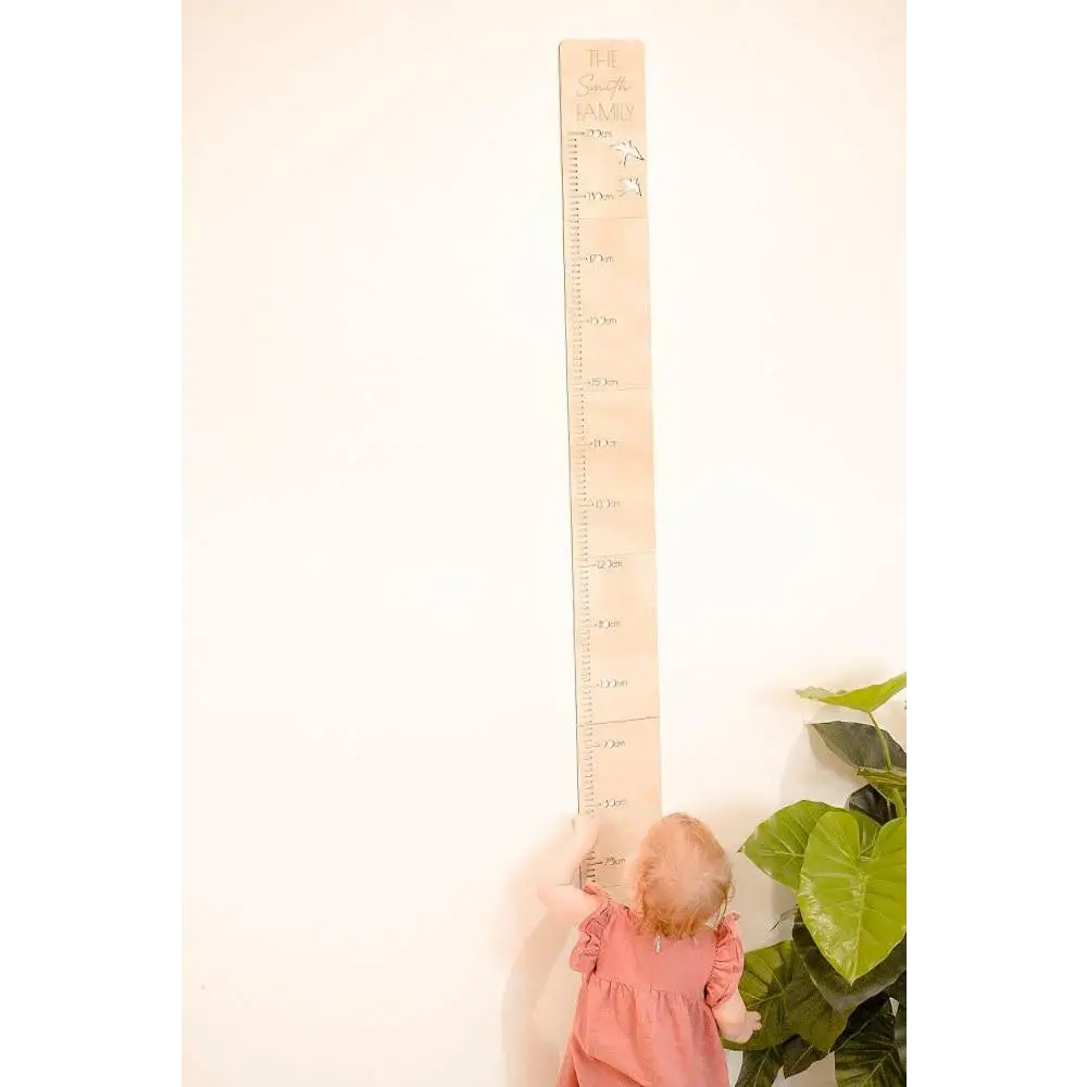 Personalised Growth Chart - 3D Rainbow