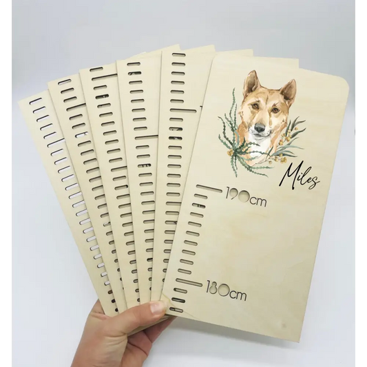 Personalised Growth Chart - Dingo - Timber Tinkers