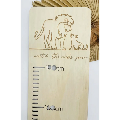 Personalised Growth Chart - Lion Cub