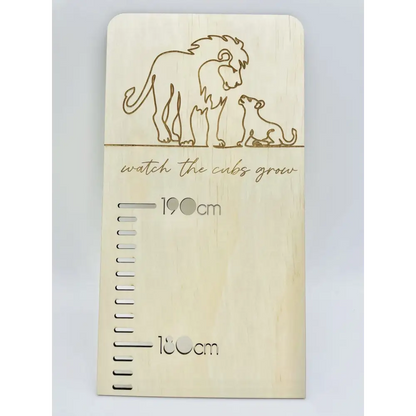 Personalised Growth Chart - Lion Cub