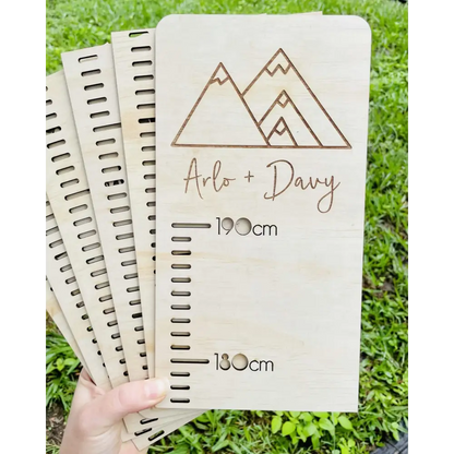 Personalised Growth Chart - Mountains