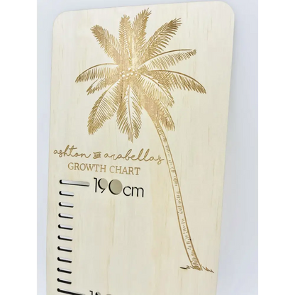 Personalised Growth Chart - Palm Tree