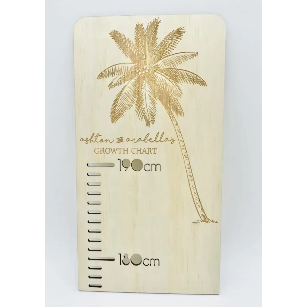 Personalised Growth Chart - Palm Tree