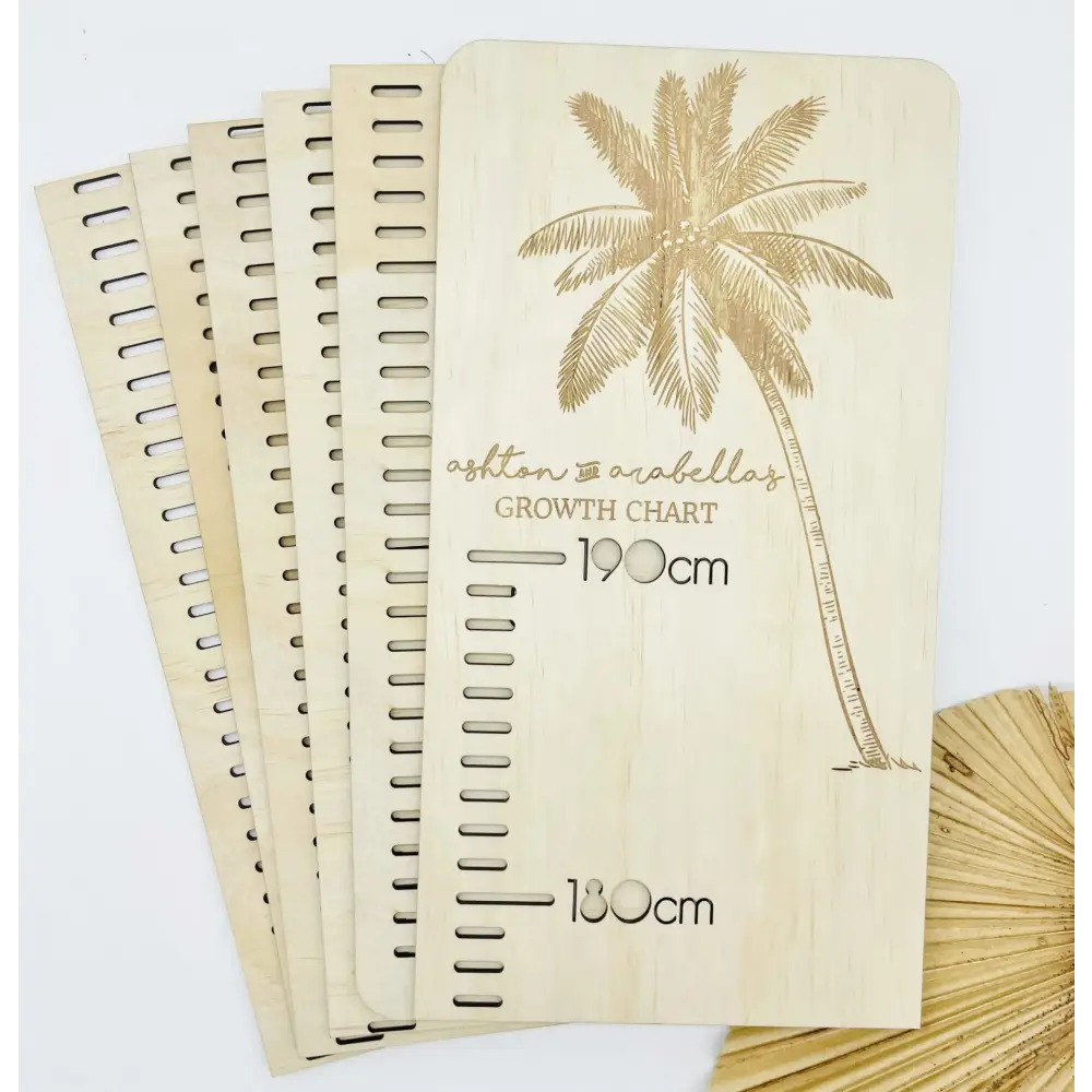 Personalised Growth Chart - Palm Tree