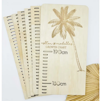 Personalised Growth Chart - Palm Tree