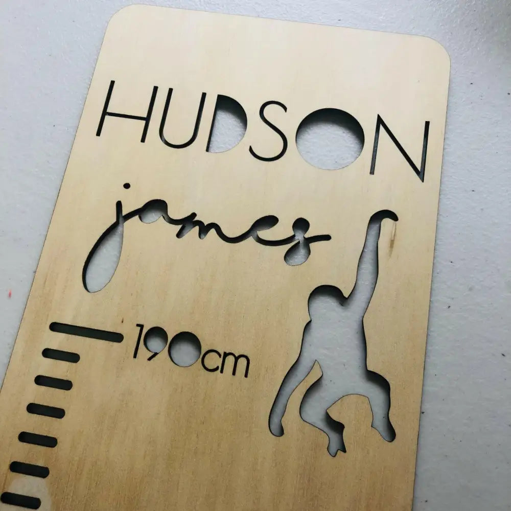 Personalised Growth Chart - Safari - Timber Tinkers