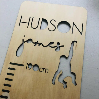 Personalised Growth Chart - Safari - Timber Tinkers