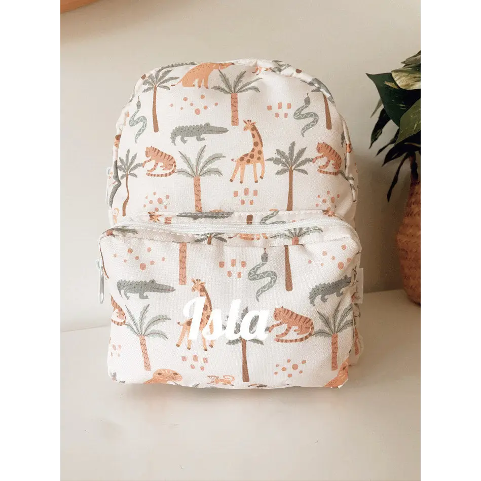 Personalised Kids Backpack - Safari