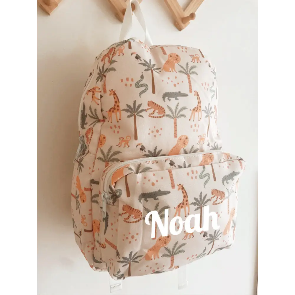 Personalised Kids Backpack - Safari - Timber Tinkers