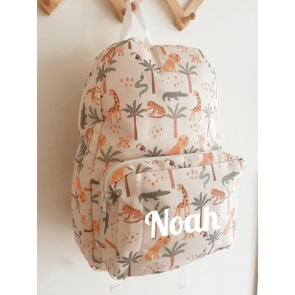 Personalised Kids Backpack - Safari