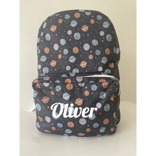 Personalised Kids Backpack - Space