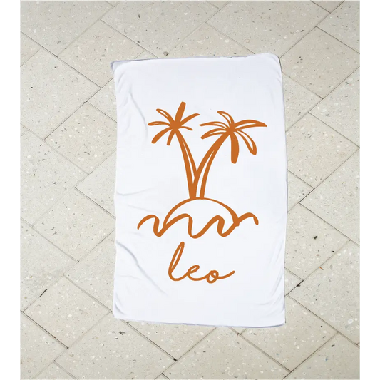 Personalised Kids Towel - Boho Palm