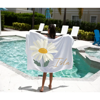 Personalised Kids Towel - Daisy