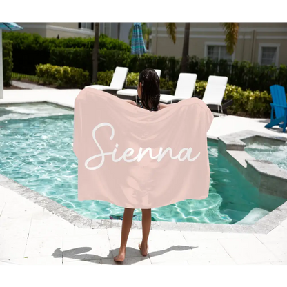 Personalised Kids Towel - Multiple Colours - Timber Tinkers