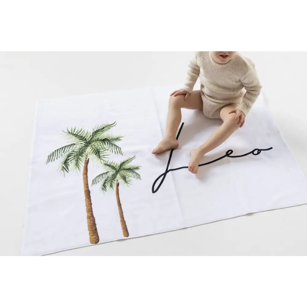 Personalised Kids Towel - Palm Tree