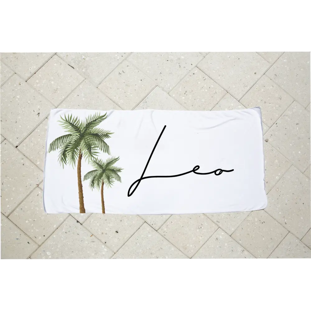 Personalised Kids Towel - Palm Tree