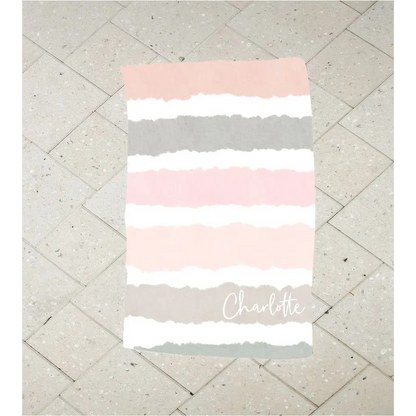 Personalised Kids Towel - Stripe