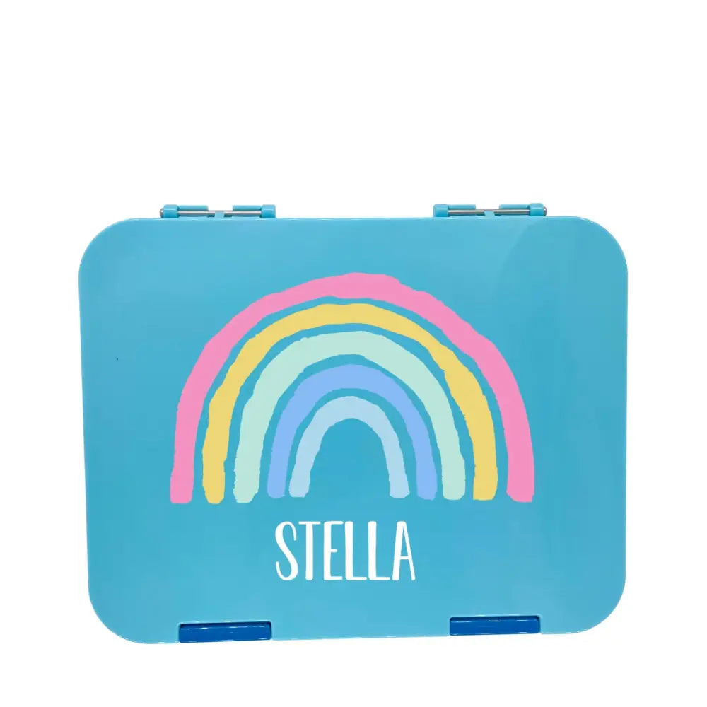 Personalised Lunch Boxes - Bento Box - Custom Name - Rainbow