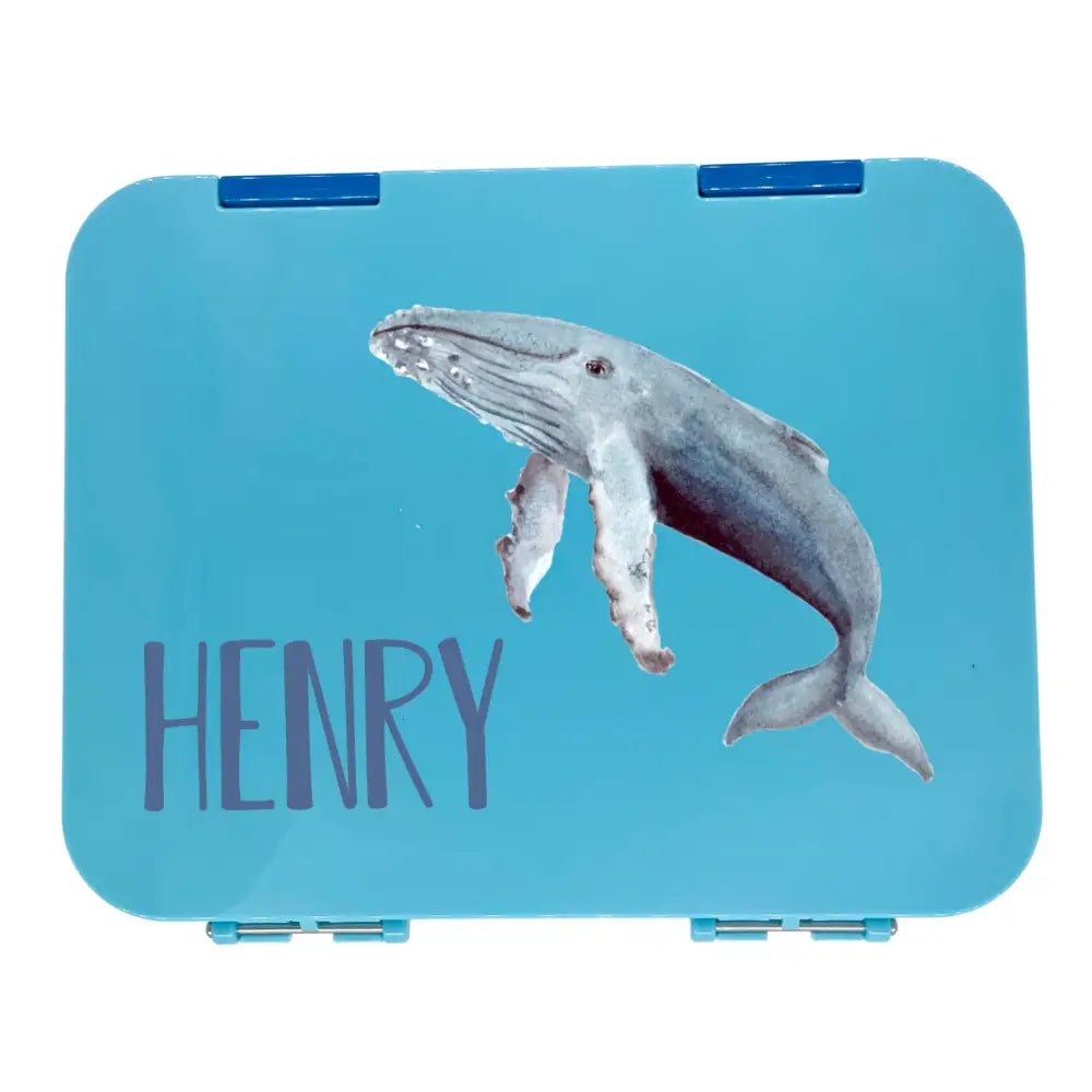 Personalised Lunch Boxes - Bento Box - Custom Name - Whale