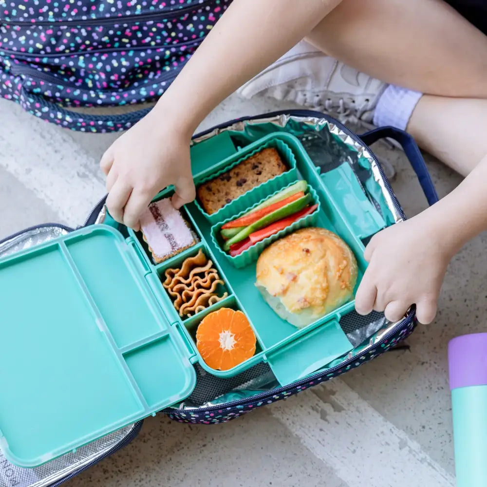 Personalised Mint Lunch Box - Brachiosaurus