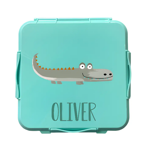 Personalised Mint Lunch Box - Croc - Timber Tinkers
